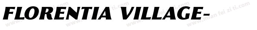 FLORENTIA VILLAGE字体转换